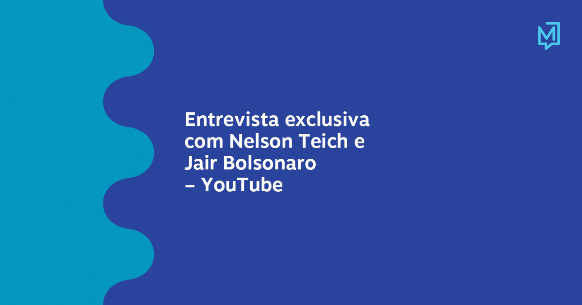 Entrevista exclusiva com Nelson Teich e Jair Bolsonaro YouTube Meio