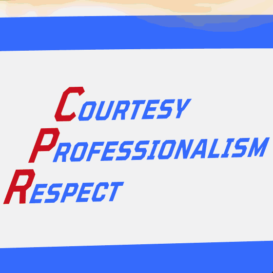 Cortesia, profissionalismo e respeito