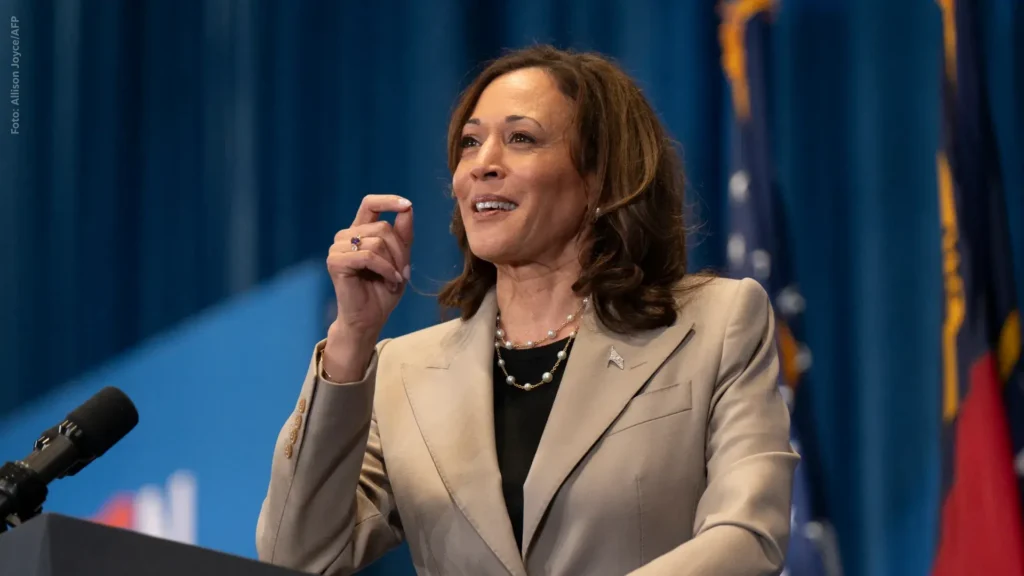 A vice-presidente Kamala Harris já recebeu apoio dos líderes democratas em todos os estados