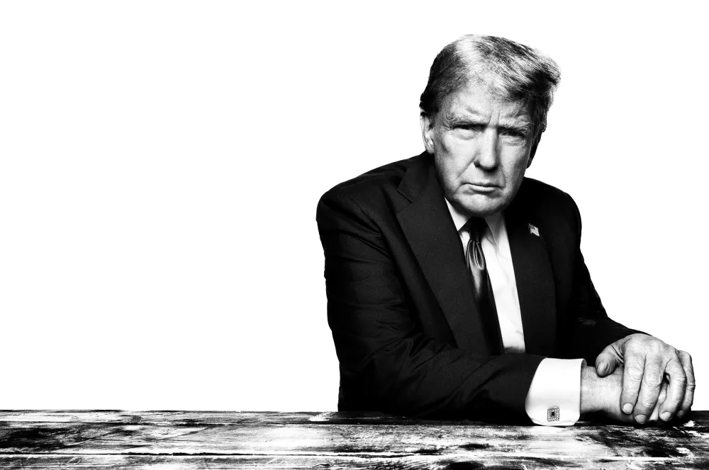 Fotos de Donald Trump para a capa da revista ‘Time’ foram feitas pelo celebrado fotógrafo Platon, mestre de retratos